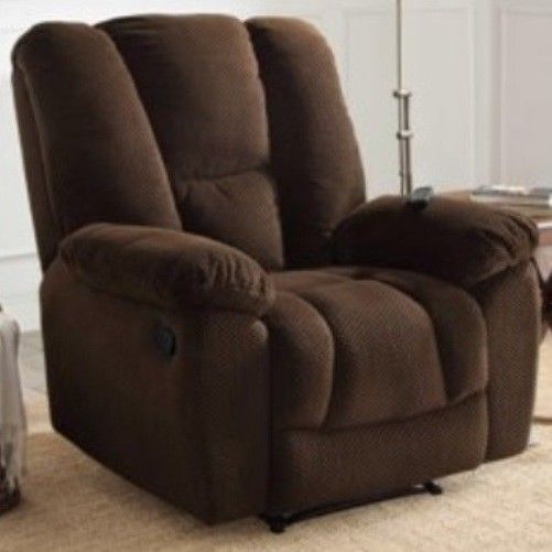 Big & Tall Brown Massage Recliners Armchair Recliner Chair LARGE Arm