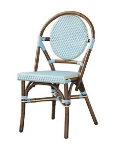 Amazon.com: Padma's Plantataion Paris Bistro Chair, Blue: Kitchen