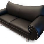 GAUDI: black leather armchair. Characteristics: intrigue, comfort