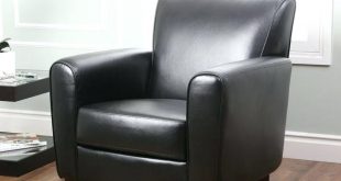 Living Black Leather Armchair Living With Regard To Black Leather