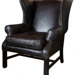 Bristol Black Leather Armchair - Transitional - Armchairs And Accent