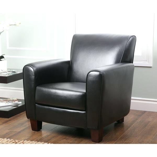 Living Black Leather Armchair Living With Regard To Black Leather