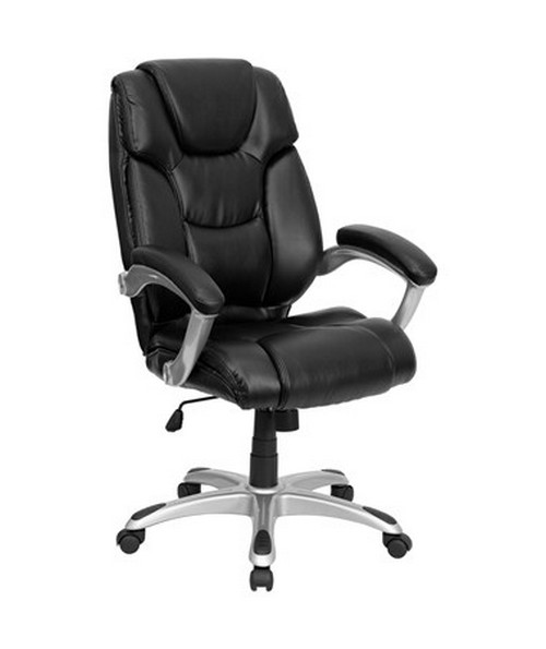 Flash Furniture High Back Black Leather Executive Office Chair GO