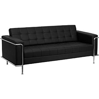 Amazon.com: Flash Furniture ZB-LESLEY-8090-SOFA-BK-GG Hercules