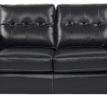 $779.99 - Santoro Black Leather Loveseat - Classic - Contemporary,