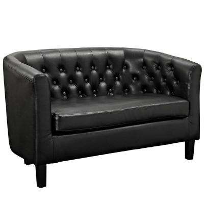 Comfortable furniture options & black
loveseats