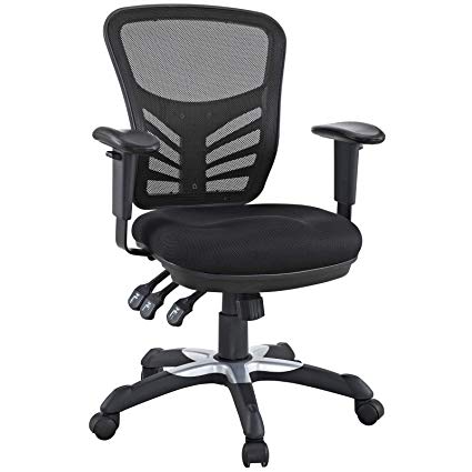 Amazon.com: Modway Articulate Ergonomic Mesh Office Chair in Black