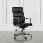 Moby Black High Back Office Chair | Living Spaces