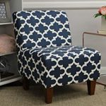 Amazon.com: Mainstays Amanda Armless Accent Chair (Navy Blue and