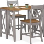 Nantucket Breakfast Bar and 2 Counter-Height Side Chairs - Oak and