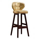 Amazon.com: Nordic bar Stool Faux Leather Cushion Breakfast Chairs