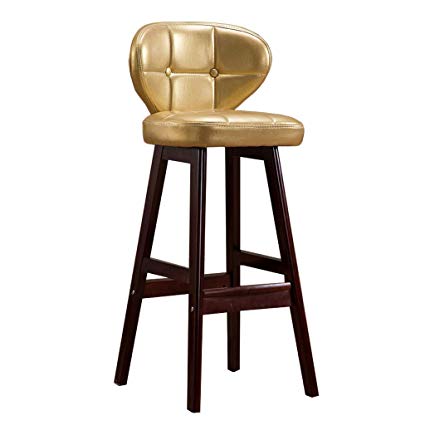 Amazon.com: Nordic bar Stool Faux Leather Cushion Breakfast Chairs