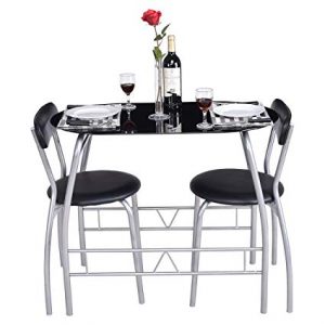 Amazon.com - Giantex 3 Piece Bistro Dining Set with Breakfast Chairs