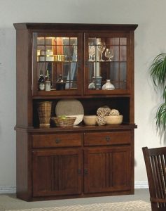 Amazon.com: Mission Style Solid Wood China Cabinet Buffet Hutch