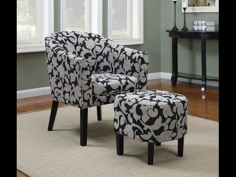 Superb Accent Chair With Ottoman Ideas - YouTube
