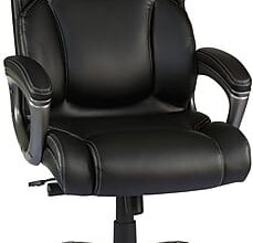 Staples Washburn Bonded Leather Office Chair, Black | Staples