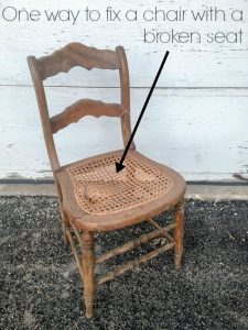 One Way to Fix a Chair with a Broken Seat - Refresh Living