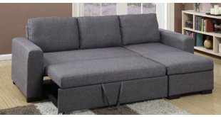 Chaise Sofa With Pull Out Bed | Wayfair