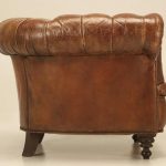 Original Leather Antique Chesterfield Chair | Chairish