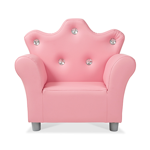 Childrens Leather Armchair, Pink, Ages 3+ Years - Power Sales