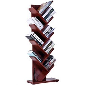 Amazon.com: SUPERJARE 9-Shelf Tree Bookshelf | Thickened Compact