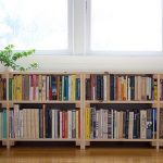 perfect cool simple nice compact under window bookcase with small