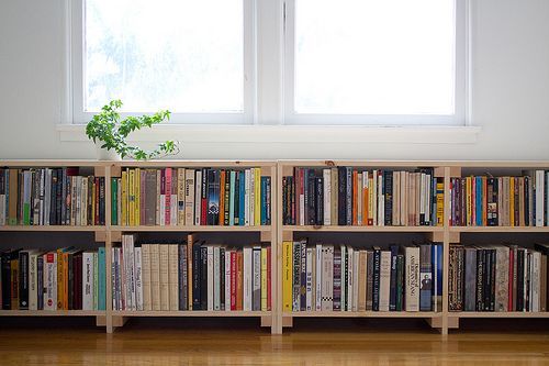 perfect cool simple nice compact under window bookcase with small