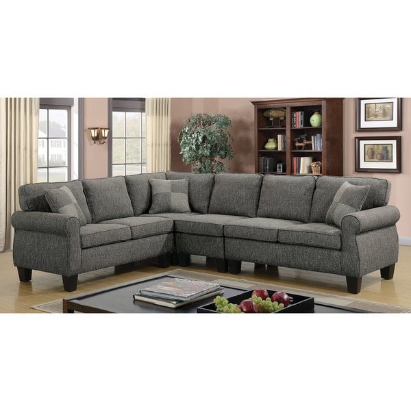 Shop Herena Contemporary 4-Piece Sectional by FOA - On Sale - Free
