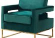 Noah Velvet Accent Chair - Contemporary - Armchairs And Accent