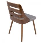 Trevi Mid Century Modern Dining Chair - Gray - LumiSource : Target