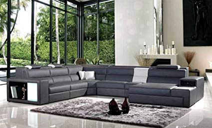 Amazon.com: Model: Polaris (5022) - Grey Contemporary Leather