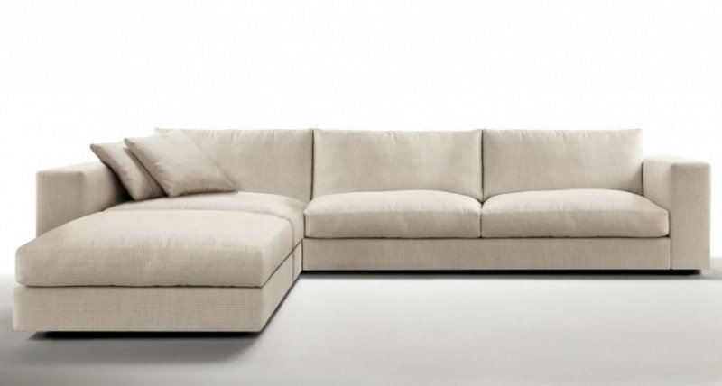 Contemporary grey sectional sleeper sofa
