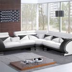 Modern Italian Leather Sectional Sofa CP-7392
