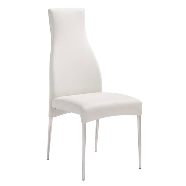 Modern Dining Chairs | Cato White Dining Chair | Eurway