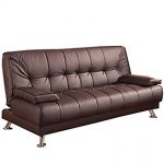 Amazon.com: Convertible Sofa Bed with Removable Armrests Brown