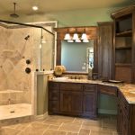 L Shaped Bathroom Vanity Design | Traditional Home Corner Vanity
