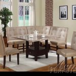 Britney White Marble 6 Piece Corner Dining Set by Acme - 10280
