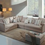 Elegant Micro Suede Fabric Corner Couch Madison Wisconsin A0338SOHE