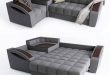 Corner sofa bed Montreal with a left angle Hoff 3D