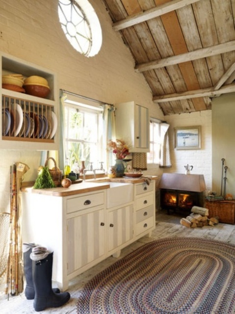 38 Super Cozy And Charming Cottage Kitchens - DigsDigs