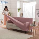 Universal Solid Polar Fleece Stretch Sofa Covers Super Soft Elastic