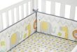 Amazon.com : Cuddletime Globetrotter Crib Bumper, Gray : Baby