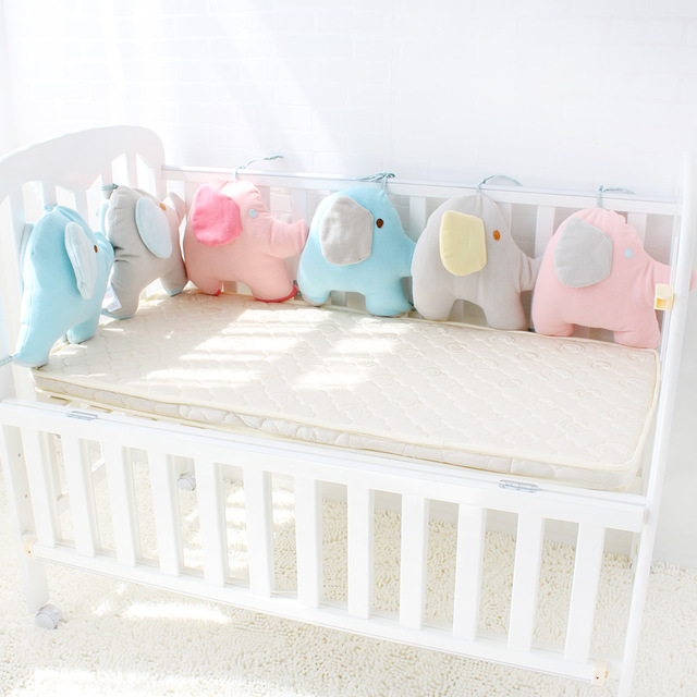Baby Bed Bumper For Newborns Elephant Crib Bumper Infant Cot Crotch