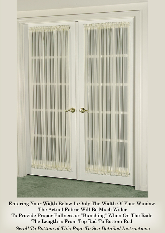 French Door Curtain Sheers (door curtains)