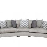 Devine Pillow Back Fabric Curved Sofa Furniture Village - Codemagento
