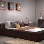 Bedroom Designs: Amazing Dark Wood Bedroom Furniture Gray Wall