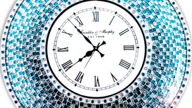 Decorative Mosaic Wall Clock, 22.5
