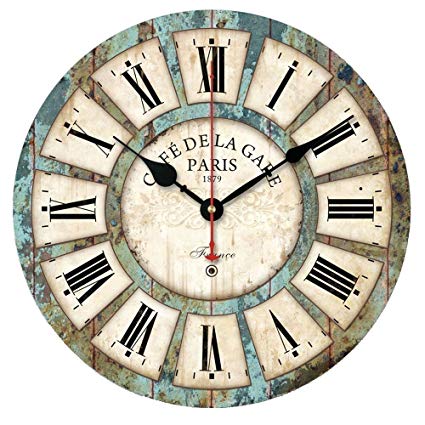 Amazon.com: Sticker Wall Clocks European Style Vintage Creative Big