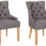 Buy Argos Home Pair of Cherwell Dining Chairs - Charcoal | Dining