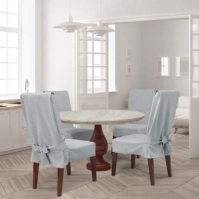 Farmhouse Basketweave Dining Room Chair Slipcover : Target